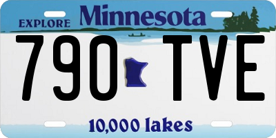 MN license plate 790TVE