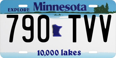 MN license plate 790TVV