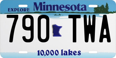 MN license plate 790TWA