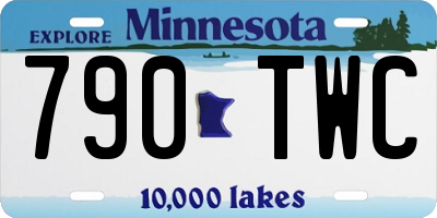 MN license plate 790TWC