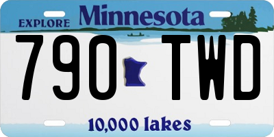 MN license plate 790TWD