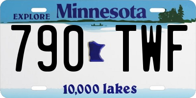 MN license plate 790TWF