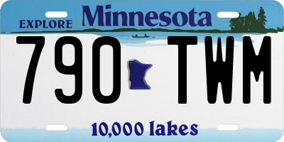 MN license plate 790TWM