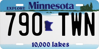 MN license plate 790TWN