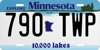 MN license plate 790TWP
