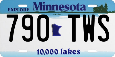 MN license plate 790TWS