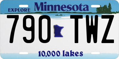MN license plate 790TWZ