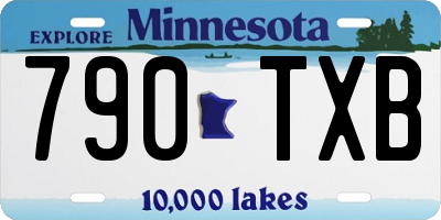 MN license plate 790TXB