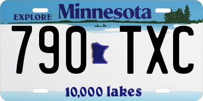 MN license plate 790TXC