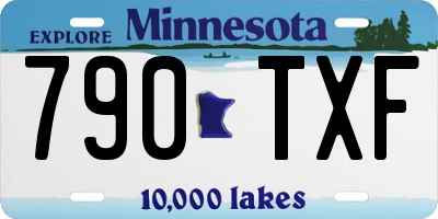 MN license plate 790TXF