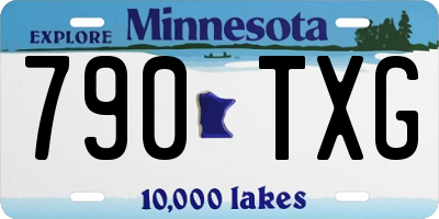 MN license plate 790TXG