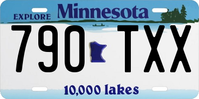 MN license plate 790TXX