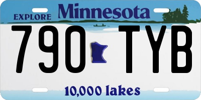 MN license plate 790TYB