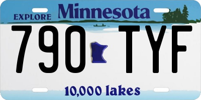 MN license plate 790TYF