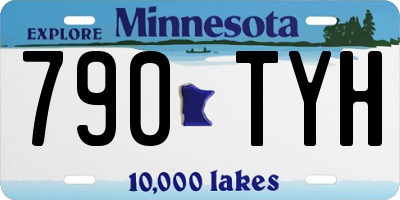MN license plate 790TYH