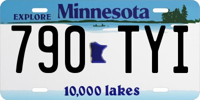 MN license plate 790TYI