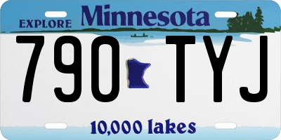 MN license plate 790TYJ