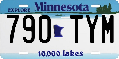 MN license plate 790TYM