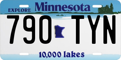 MN license plate 790TYN