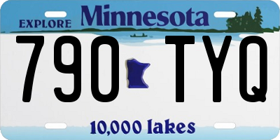 MN license plate 790TYQ