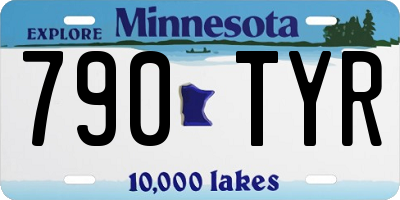 MN license plate 790TYR