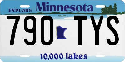MN license plate 790TYS