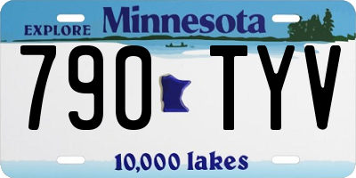 MN license plate 790TYV