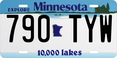 MN license plate 790TYW