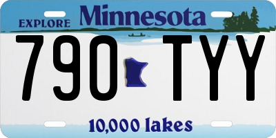 MN license plate 790TYY