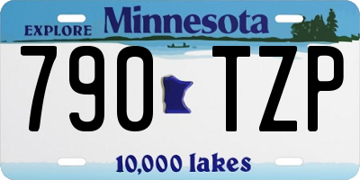 MN license plate 790TZP
