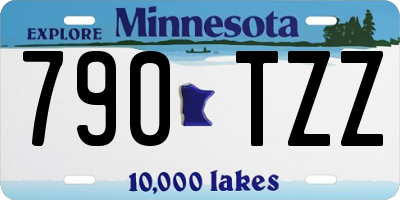 MN license plate 790TZZ
