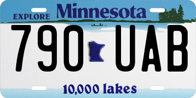 MN license plate 790UAB