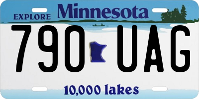 MN license plate 790UAG