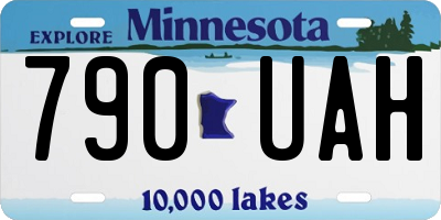 MN license plate 790UAH