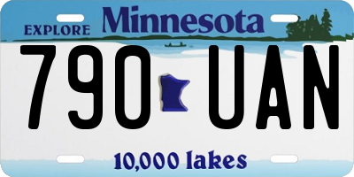 MN license plate 790UAN