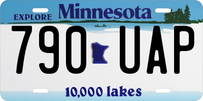 MN license plate 790UAP