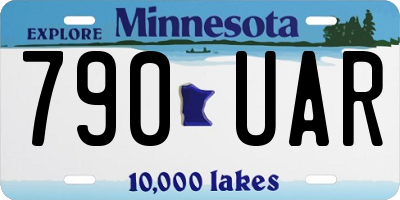 MN license plate 790UAR