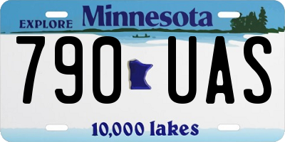 MN license plate 790UAS