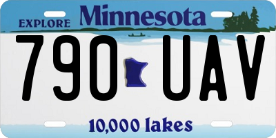 MN license plate 790UAV
