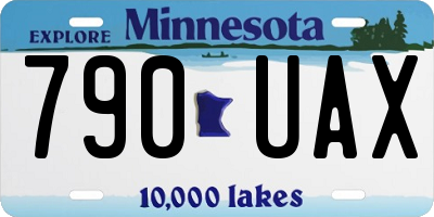 MN license plate 790UAX