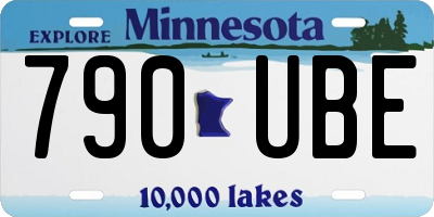 MN license plate 790UBE
