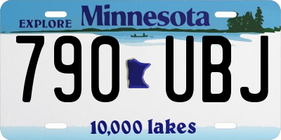 MN license plate 790UBJ