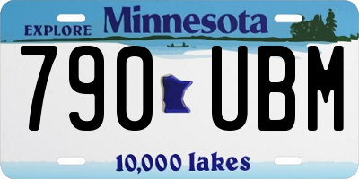 MN license plate 790UBM