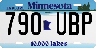 MN license plate 790UBP