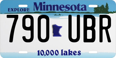 MN license plate 790UBR