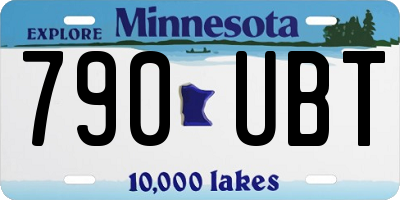 MN license plate 790UBT
