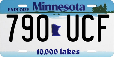 MN license plate 790UCF