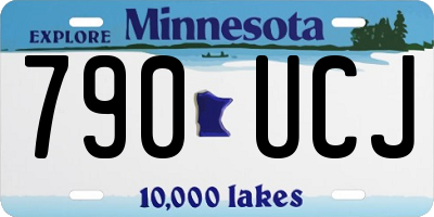 MN license plate 790UCJ