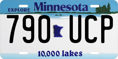 MN license plate 790UCP