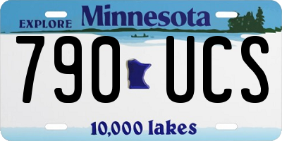 MN license plate 790UCS